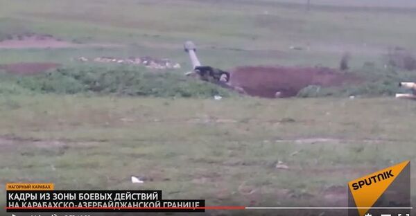 Кадры очевидца из зоны боевых действий на карабахско азербайджанской границе - Sputnik Беларусь