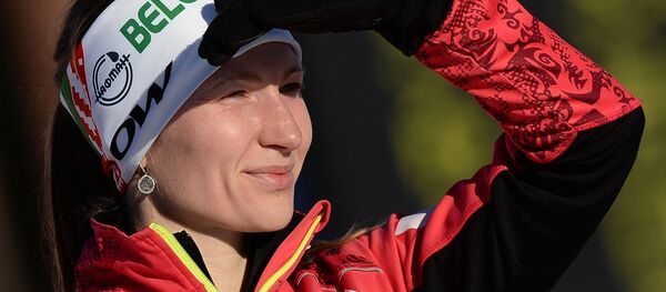 Белорусская биатлонистка Дарья Домрачева - Sputnik Беларусь