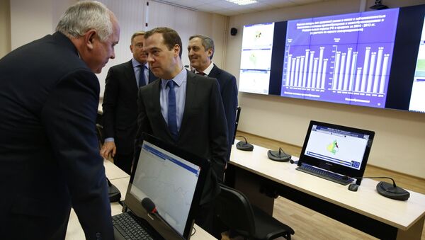 Д. Медведев посетил РЭУ Г.В. Плеханова в День российского студенчества - Sputnik Беларусь