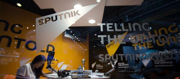 Павільён навінавага агенцтва Sputnik на XIX Пецярбургскім міжнародным эканамічным форуме. Павільён навінавага агенцтва Sputnik на XIX Пецярбургскім міжнародным эканамічным форуме. - Sputnik Беларусь