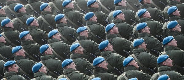 Военнослужащие на полигоне в Алабино - Sputnik Беларусь