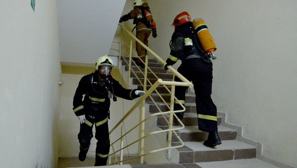 Пожарные-спасатели, архивное фото - Sputnik Беларусь