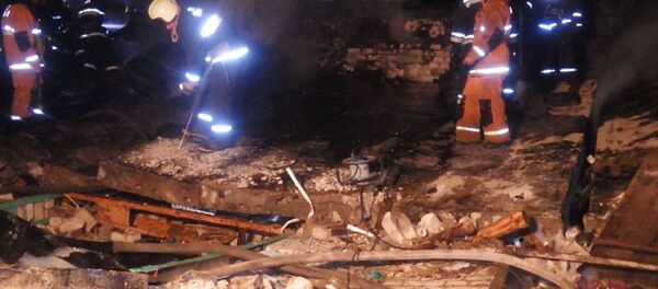 Пожар в гаражах в Могилеве - Sputnik Беларусь