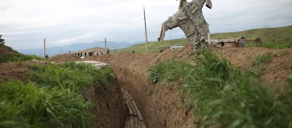 Ситуация в районе села Мадагис в зоне карабахского конфликта - Sputnik Беларусь