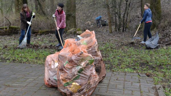 Уборка смецця недалёка ад Мінска - Sputnik Беларусь