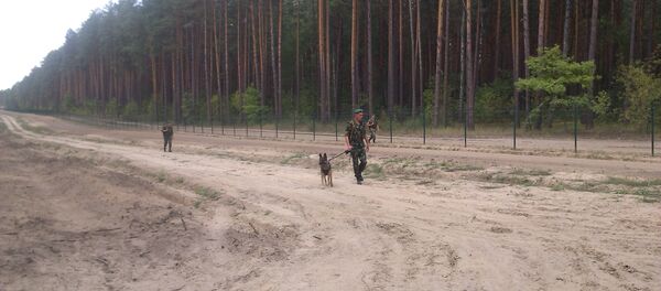 Пограничники на белорусско-украинском участке границы - Sputnik Беларусь