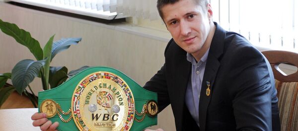 Дзесяцікратны чэмпіён свету па муай-тай Віталь Гуркоў Дзесяцікратны чэмпіён свету па муай-тай Віталь Гуркоў - Sputnik Беларусь