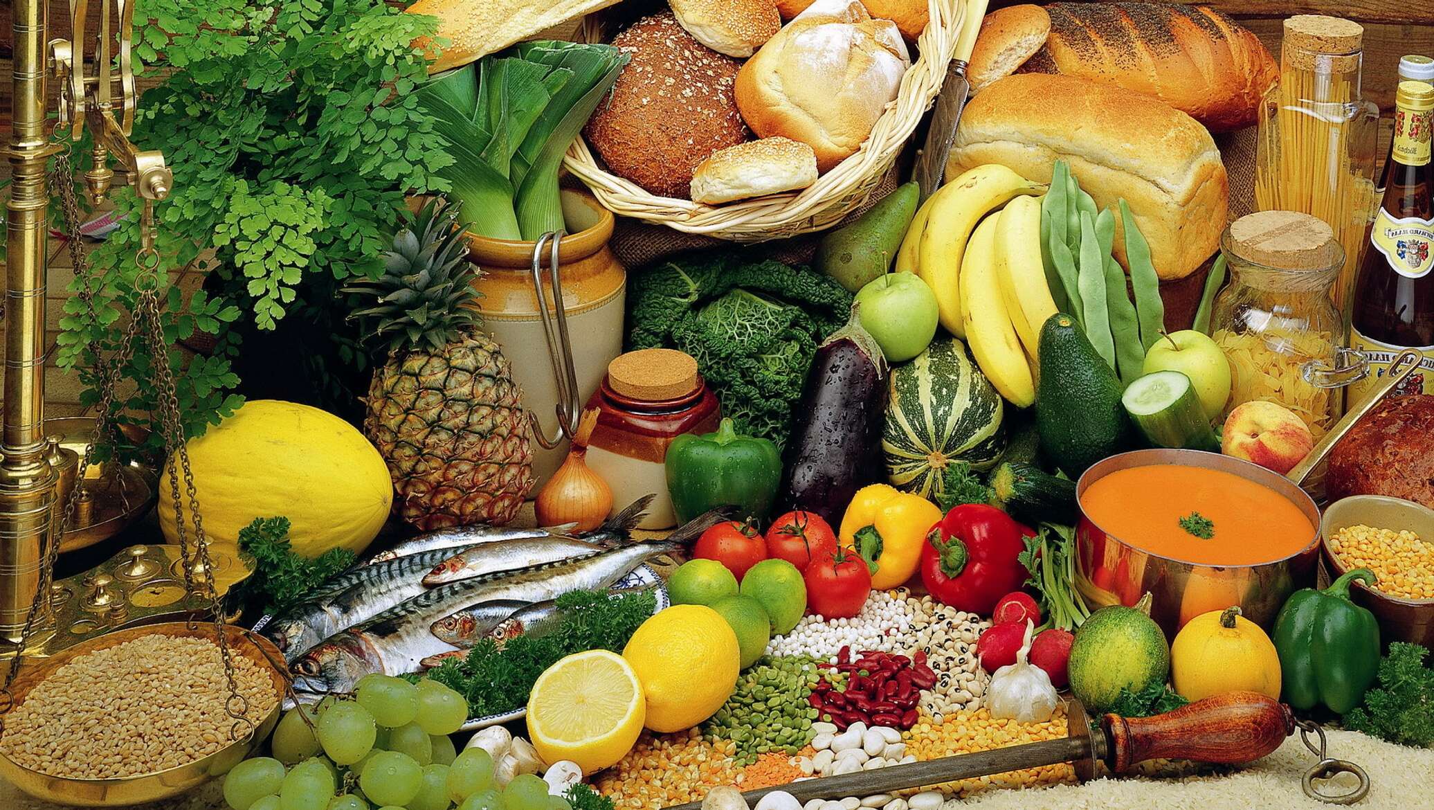 Продукты овощи фрукты