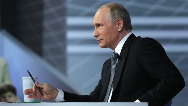 Прямая линия с президентом РФ В. Путиным - Sputnik Беларусь