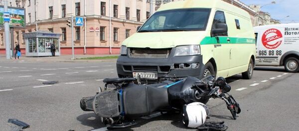 Фото с места ДТП в Минске - Sputnik Беларусь