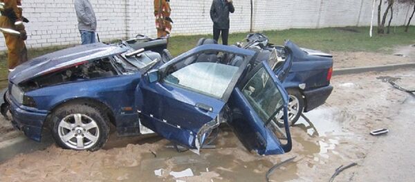 Последствия ДТП в Слуцке - Sputnik Беларусь