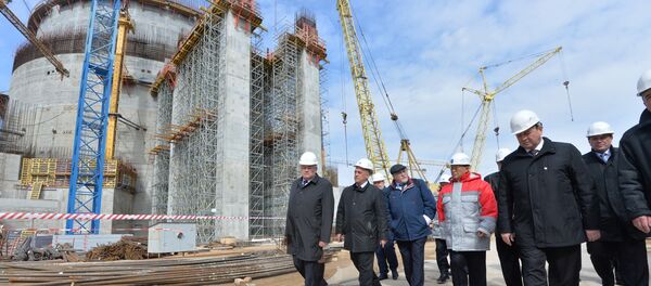 Кіраўнік МАГАТЭ наведвае будаўнічую пляцоўку БелАЭС у Астраўцы Кіраўнік МАГАТЭ наведвае будаўнічую пляцоўку БелАЭС у Астраўцы - Sputnik Беларусь