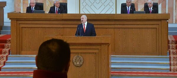 Трансляция из Овального зала послания президента республики - Sputnik Беларусь