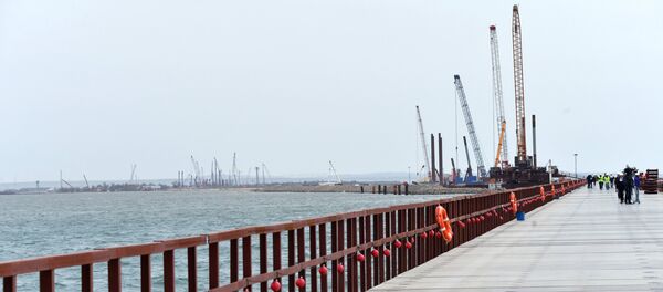 Строительство Керченского моста в Крыму - Sputnik Беларусь
