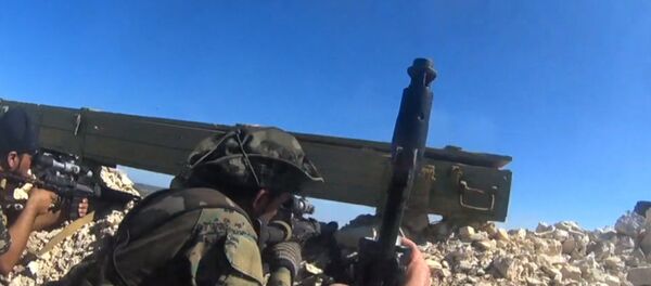 Спутник_Военные сирийской армии сняли на GoPro обстрелы позиций боевиков в Латакии - Sputnik Беларусь