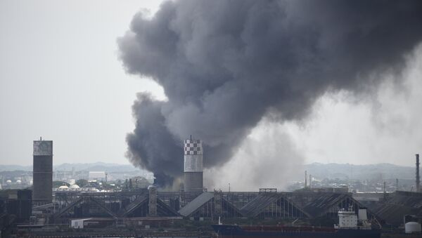 Пожар на заводе Pemex в мексиканском в штате Веракрус - Sputnik Беларусь