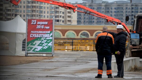 Лукашенко на субботнике займется бетонными работами на Динамо - Sputnik Беларусь
