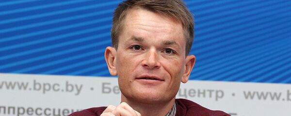 Чемпион мира по велосипедному спорту в гонке с раздельным стартом, чемпион первых Европейских игр Василий Кириенко - Sputnik Беларусь