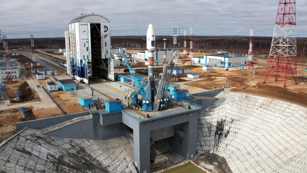 Ракета Союз-2.1а с космическими аппаратами на стартовой площадке космодрома Восточный - Sputnik Беларусь