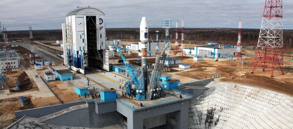 Ракета Союз-2.1а с космическими аппаратами на стартовой площадке космодрома Восточный - Sputnik Беларусь