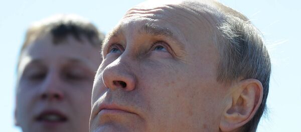Президент РФ В. Путин на космодроме Восточный - Sputnik Беларусь