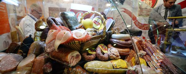 Белорусские продукты на выставке в Москве. Архивное фото - Sputnik Беларусь