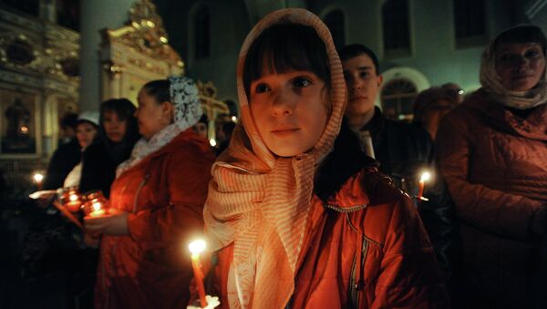 Празднование православной Пасхи. Архивное фото - Sputnik Беларусь