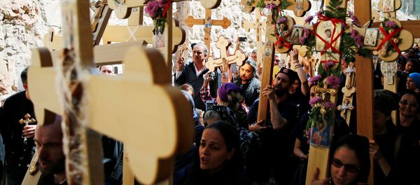 Крестный ход в Иерусалиме - Sputnik Беларусь
