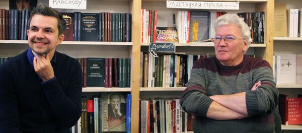 Саша Филипенко и Борис Пастернак Саша Филипенко и Борис Пастернак - Sputnik Беларусь