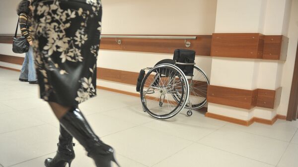 Инвалиды в Центре медико-социальной реабилитации инвалидов - Sputnik Беларусь