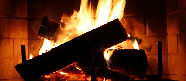 Огонь в камине. Архивное фото Огонь в камине. Архивное фото - Sputnik Беларусь