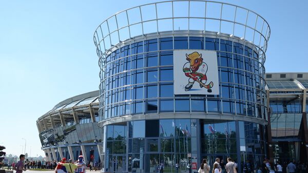 Чижовка-Арена в Минске во время Чемпионата мира по хоккею-2014 - Sputnik Беларусь