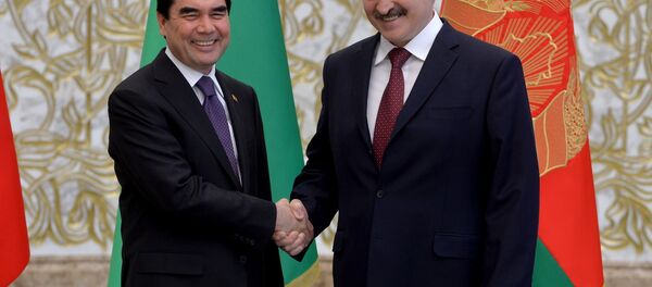 Президент Туркменистана Гурбангулы Бердымухамедов и президент Беларуси Александр Лукашенко - Sputnik Беларусь
