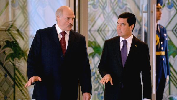 Президент Туркменистана Гурбангулы Бердымухамедов и президент Беларуси Александр Лукашенко - Sputnik Беларусь
