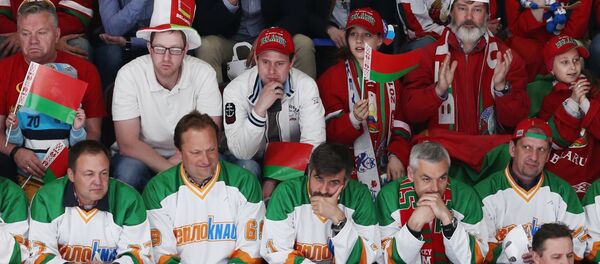 Болельщики сборной Беларуси Болельщики сборной Беларуси - Sputnik Беларусь