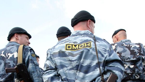 Бойцы Отряда милиции особого назначения. Архивное фото - Sputnik Беларусь