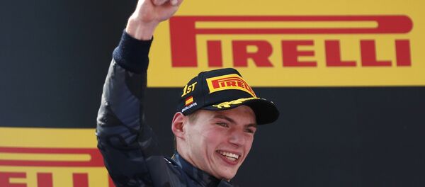 Макс Ферстаппен на пъедестале - Sputnik Беларусь