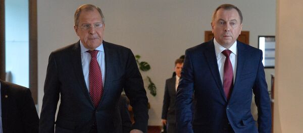 Министры иностранных дел Беларуси и России Владимир Макей и Сергей Лавров - Sputnik Беларусь
