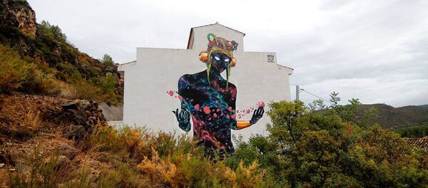 Работа испанского уличного художника Deih Работа испанского уличного художника Deih - Sputnik Беларусь