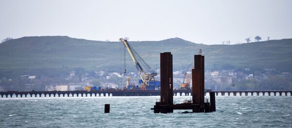 Узвядзенне Керчанскага маста ў Крыме - Sputnik Беларусь