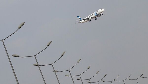 An EgyptAir plane lands at Cairo Airport in Egypt May 19, 2016 - Sputnik Беларусь