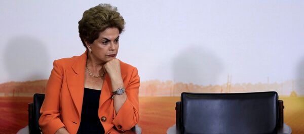 Отстраненная с поста президента Бразилии Дилма Роуссефф - Sputnik Беларусь