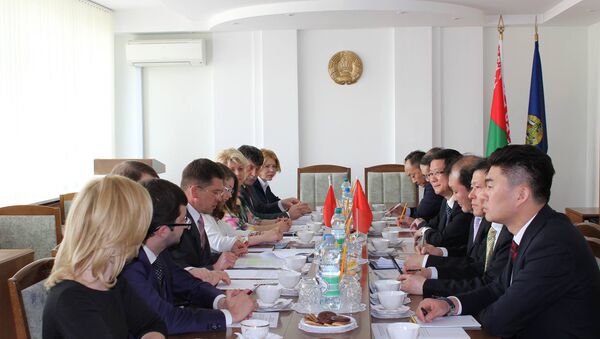 Китайская делегация в Минюсте - Sputnik Беларусь