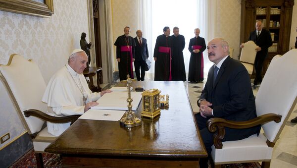Встреча Папы Римского и белорусского президента Александра Лукашенко в Ватикане. - Sputnik Беларусь