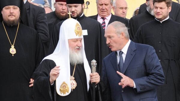 Патриарх Кирилл и президент Беларуси А.Лукашенко в Минске - Sputnik Беларусь