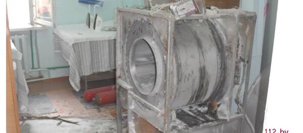 Сгоревший сушильный барабан в прачечной - Sputnik Беларусь