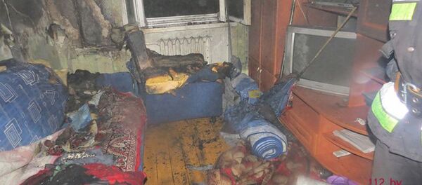 Пожар в общежитии в Минске - Sputnik Беларусь