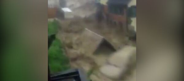 Спутник_Мощный поток уносил автомобили по улице во время наводнения в Германии - Sputnik Беларусь