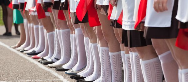 Последний звонок в Жодинской женской гимназии - Sputnik Беларусь