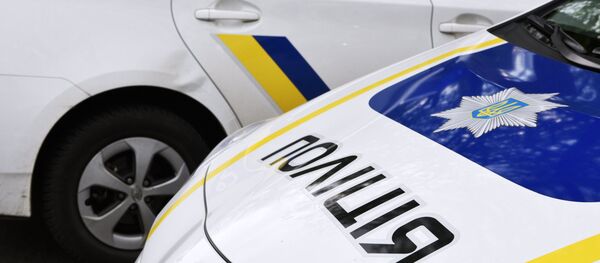 Автомобиль сотрудников украинской полиции, архивное фото - Sputnik Беларусь